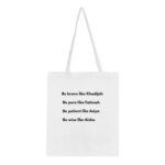 Inspirerande Tygkasse | “Be Brave Like Khadijah” Design – 100% Bomull Eco Tote Bag